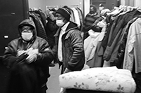 Soup Kitchen : St Luke's Lutheran Church : Hell's Kitchen : Food queues : Food lines : Hell's Kitchen : Streetlife, New York, Photo by Richard Moore